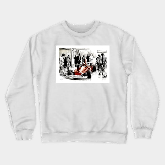 Niki Lauda. Ferrari 312T Crewneck Sweatshirt by oleynik